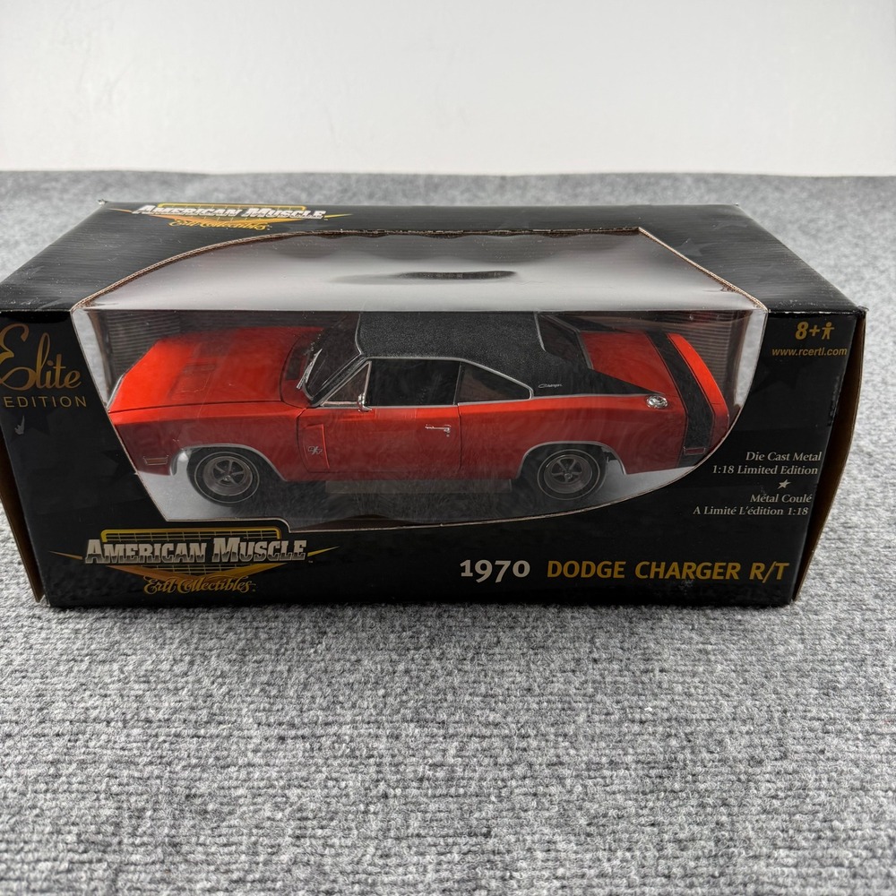 Ertl American Muscle 1970 Dodge Charger R/T 1:18 Orange Elite Edition Diecast
